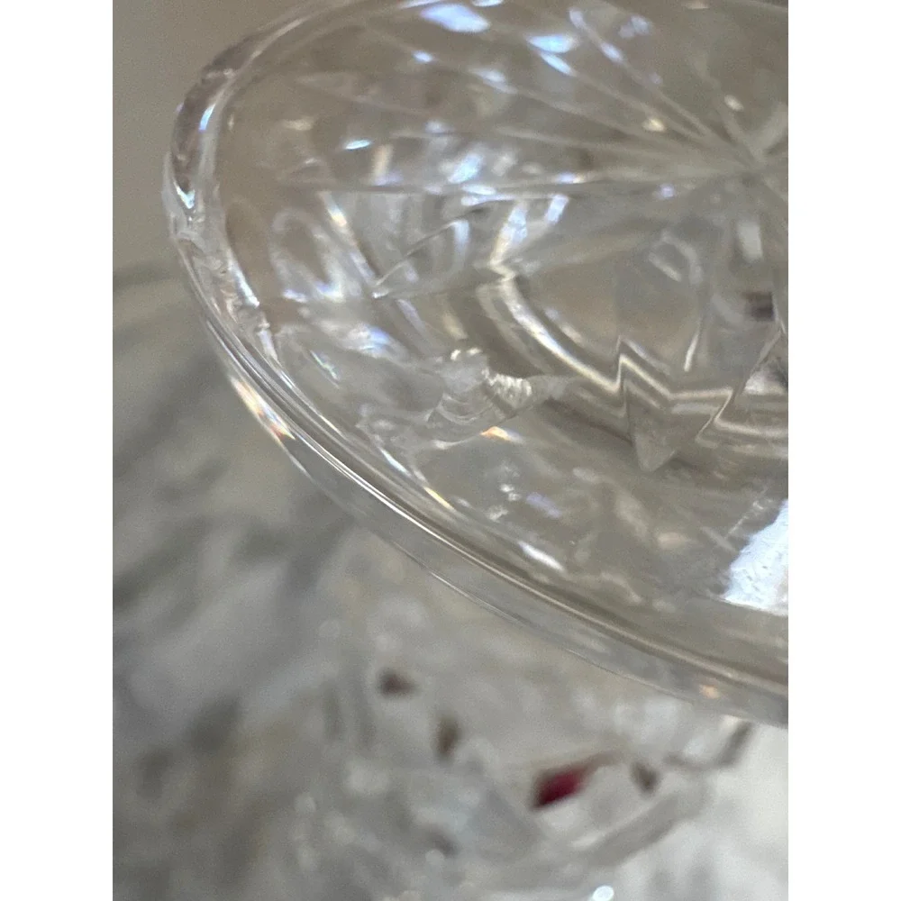 Waterford Crystal Lismore 7 Inch Footed Trumpet Vase Cut Lead Glass Clear